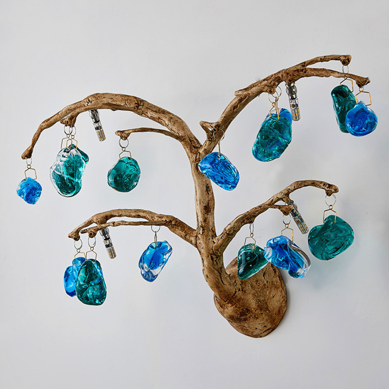 Бра Precious Tree Wall Lamp Винтажное Темное Золото Бирюзовый Синий Бра Precious Tree Wall Lamp Винтажное Темное Золото Бирюзовый Синий в Тюмени | Loft Concept