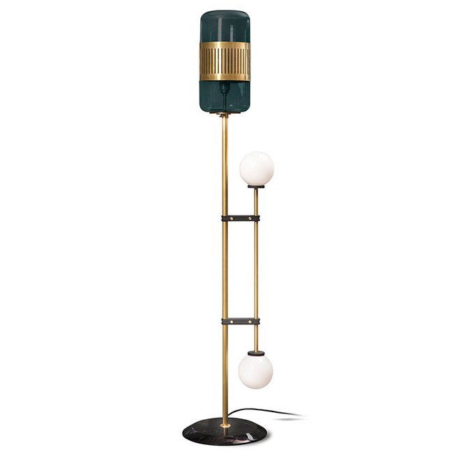 Торшер Lizak Floor Lamp Изумрудный Латунь Белый Торшер Lizak Floor Lamp Изумрудный Латунь Белый в Тюмени | Loft Concept
