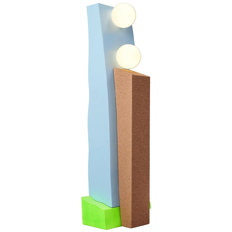 Торшер Masquespacio Double Lamp Мульти Голубой Коричневый Зеленый Торшер Masquespacio Double Lamp Мульти Голубой Коричневый Зеленый в Тюмени | Loft Concept
