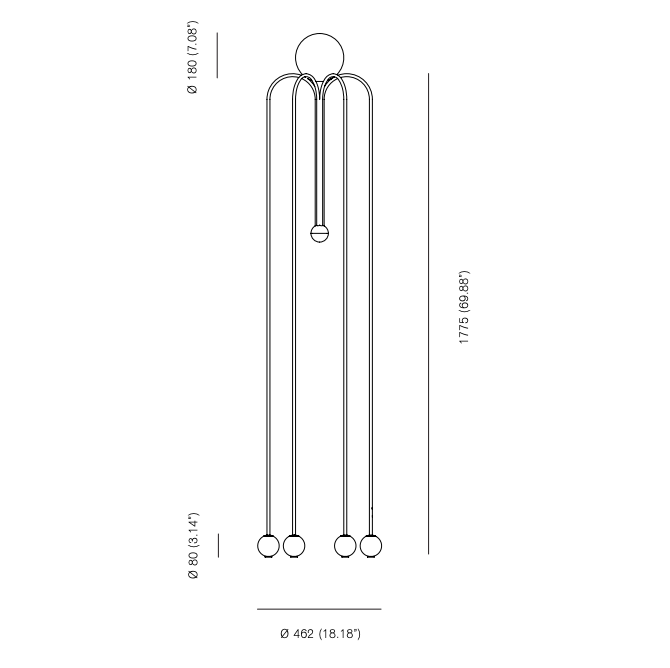 Торшер Michael Anastassiades Fontana Amorosa Bellagio Торшер Michael Anastassiades Fontana Amorosa Bellagio в Тюмени
