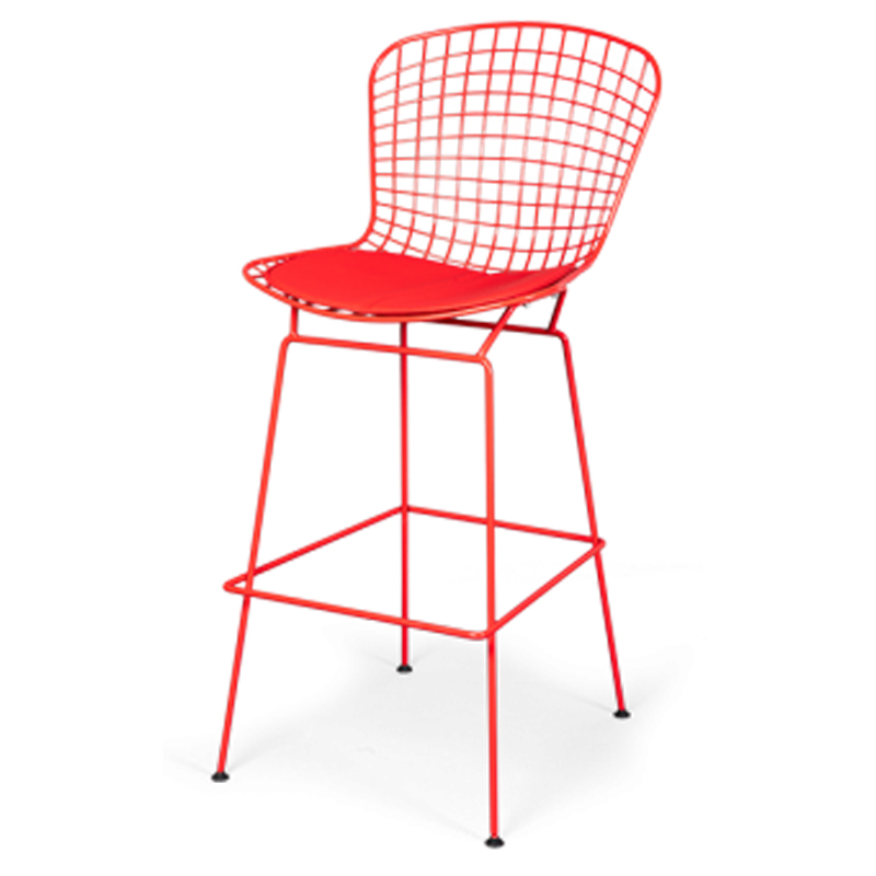 Барный стул Bertoia Barstool Red Красный Барный стул Bertoia Barstool Red Красный в Тюмени | Loft Concept
