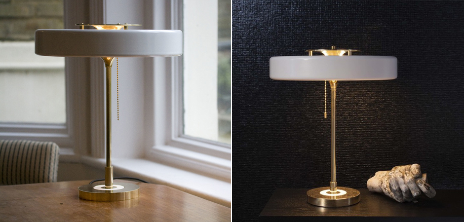 Настольная Bert Frank Revolve Table Lamp White Настольная Bert Frank Revolve Table Lamp White - Loft-Concept в Тюмени