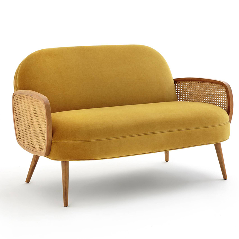 Диван Morten Wicker Sofa Горчичный Горчичный Диван Morten Wicker Sofa Горчичный Горчичный в Тюмени | Loft Concept