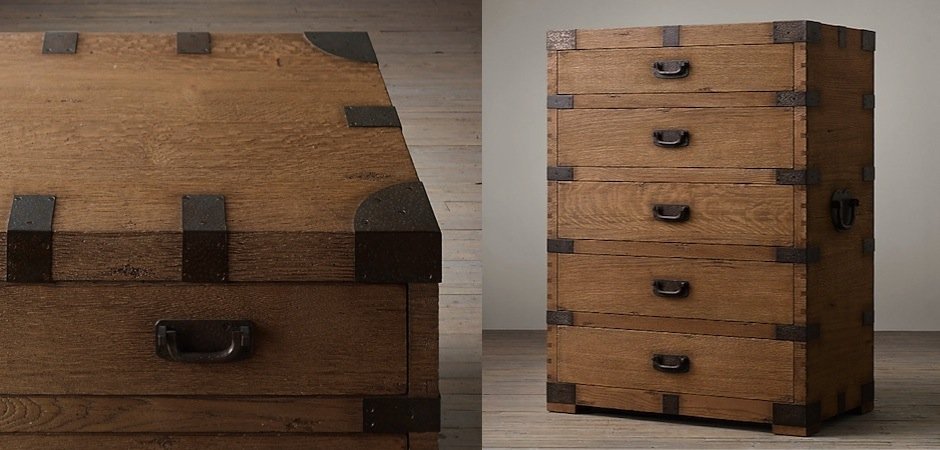 Комод в винтажном стиле Vintage Antique Oak Tall Комод в винтажном стиле Vintage Antique Oak Tall - Loft-Concept в Тюмени