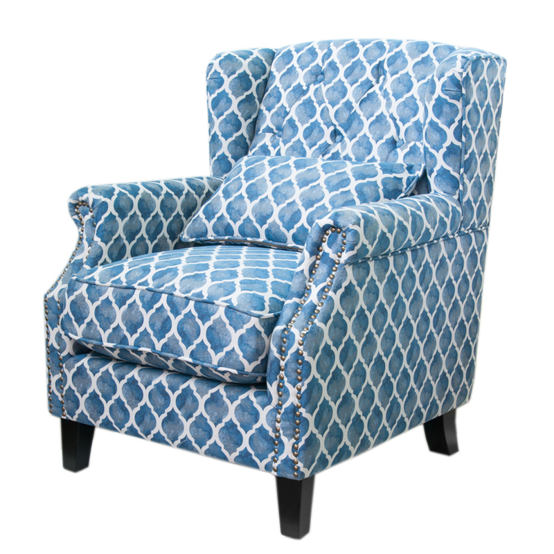 Кресло Filiberto Armchair Velour Синий Кресло Filiberto Armchair Velour Синий в Тюмени | Loft Concept