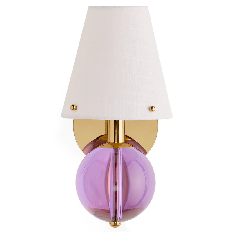 Бра BELVEDERE SCONCE Jonathan Adler Pink Золотой Белый Сиреневый Бра BELVEDERE SCONCE Jonathan Adler Pink Золотой Белый Сиреневый в Тюмени | Loft Concept