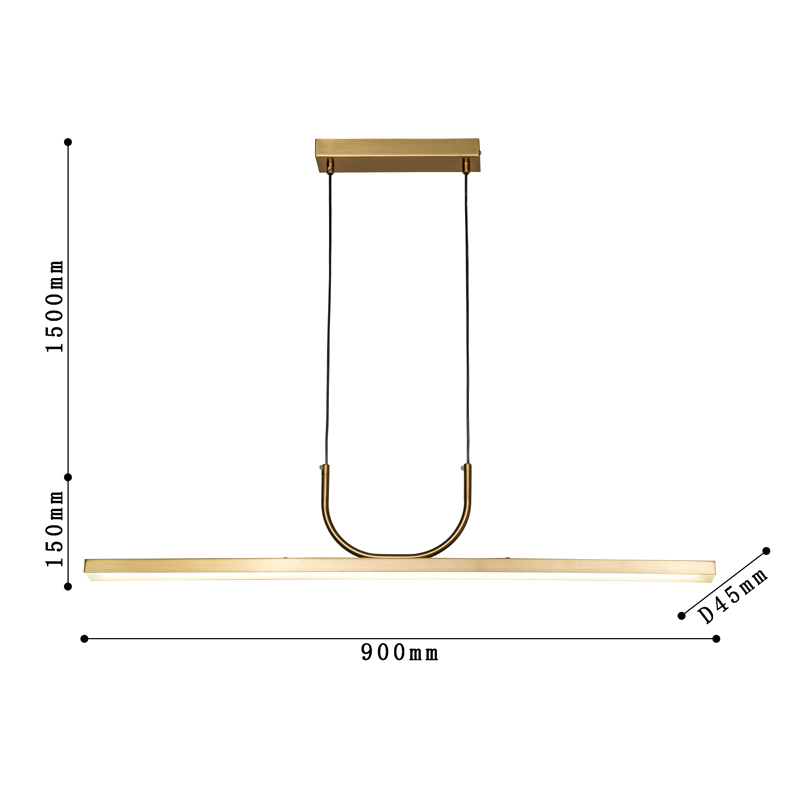 Минималистичная золотая люстра Trumpet tube Минималистичная золотая люстра Trumpet tube в Тюмени