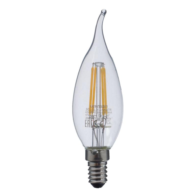 Прозрачная Свеча LED E14 4.5W Прозрачное Стекло Прозрачная Свеча LED E14 4.5W Прозрачное Стекло в Тюмени | Loft Concept