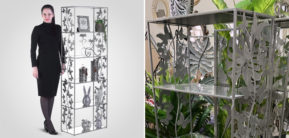 Стеллаж Silver Butterfly Wide Стеллаж Silver Butterfly Wide - Loft-Concept в Тюмени