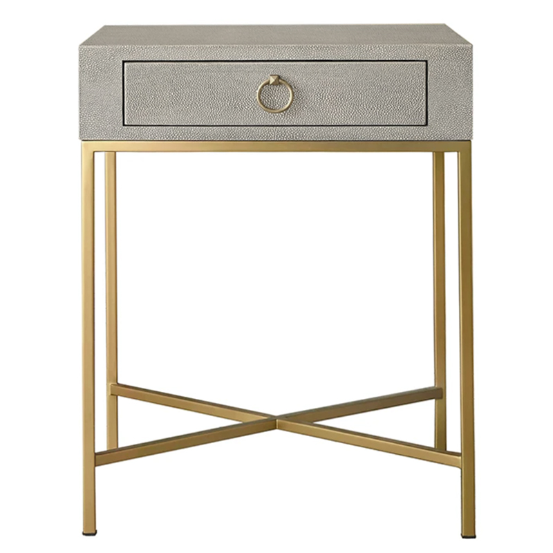 Gaston Stingray Texture Gray Side Table Приставной стол серый скат Золотой Серый Gaston Stingray Texture Gray Side Table Приставной стол серый скат Золотой Серый в Тюмени | Loft Concept