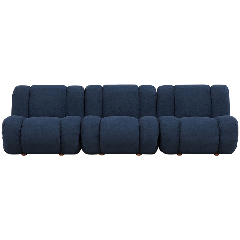 Модульный диван Erasmus Modular Sofa Blue Синий Коричневый Модульный диван Erasmus Modular Sofa Blue Синий Коричневый в Тюмени | Loft Concept