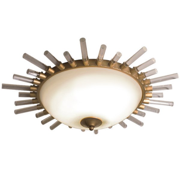 Сeiling light Sunburst Латунь Прозрачный белый Сeiling light Sunburst Латунь Прозрачный белый в Тюмени | Loft Concept