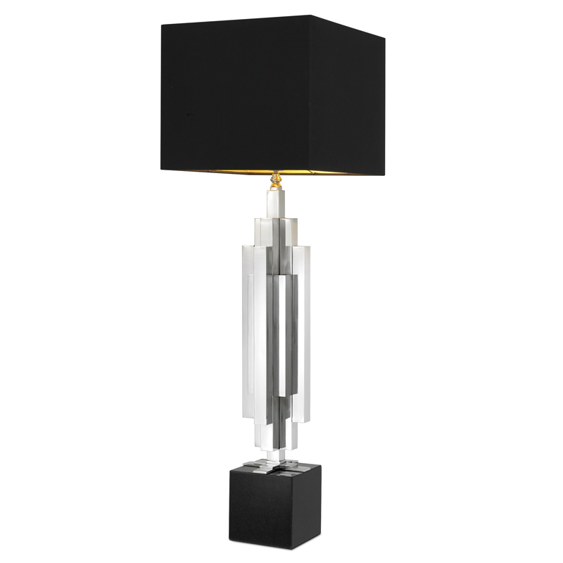 Настольная лампа Eichholtz Table Lamp Ellis Никель Черный Настольная лампа Eichholtz Table Lamp Ellis Никель Черный в Тюмени | Loft Concept