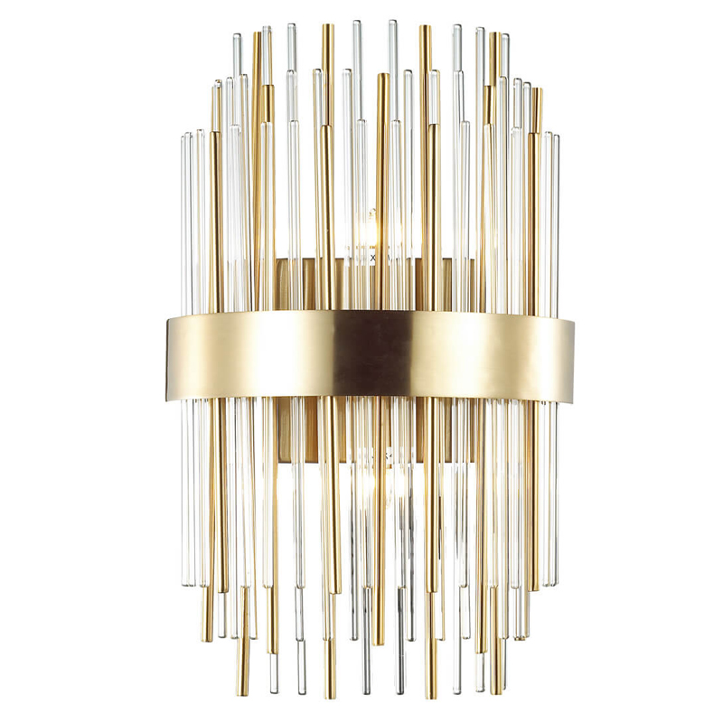 Бра Glass Stripes In The Belt Sconce Прозрачный Глянцевое золото Бра Glass Stripes In The Belt Sconce Прозрачный Глянцевое золото в Тюмени | Loft Concept