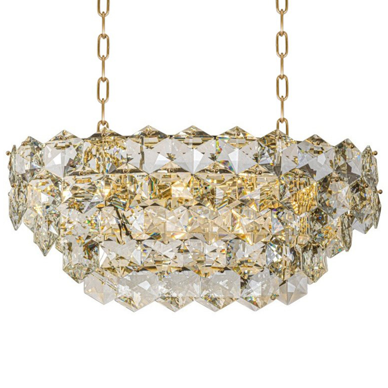 Люстра Tiers Crystal Light Chandelier 82 Золотой Прозрачное Стекло Люстра Tiers Crystal Light Chandelier 82 Золотой Прозрачное Стекло в Тюмени | Loft Concept
