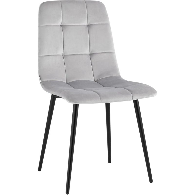 Стул NANCY Chair Молочный Велюр Молочный Черный Стул NANCY Chair Молочный Велюр Молочный Черный в Тюмени | Loft Concept
