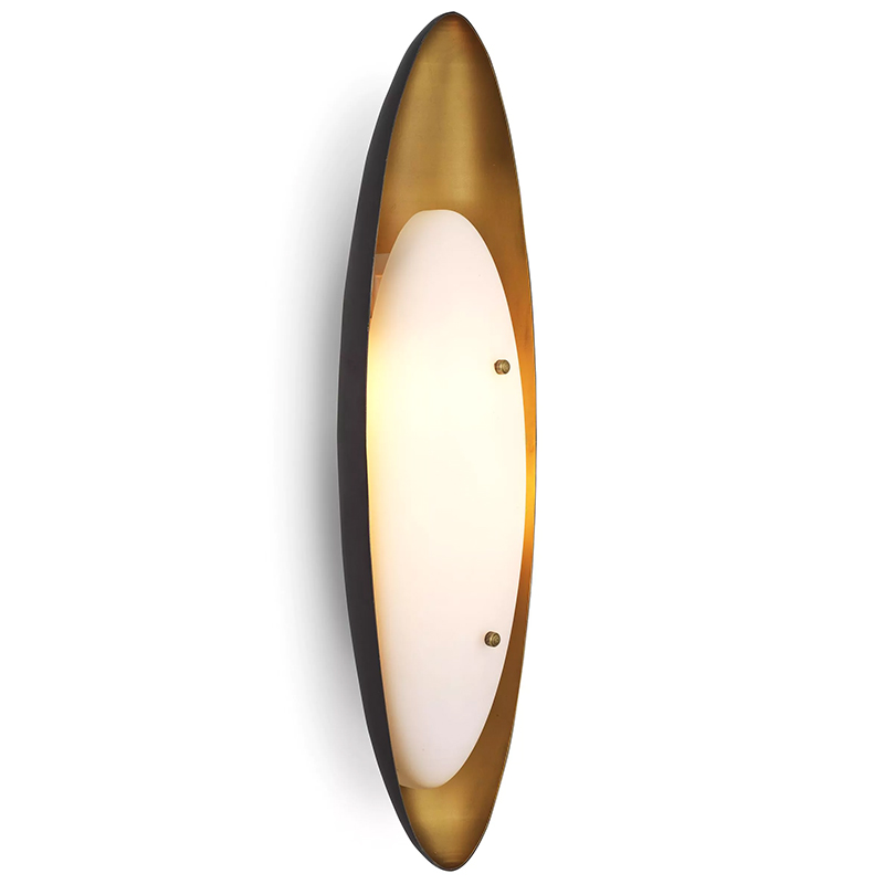 Бра Eichholtz Wall Lamp Venova Черный Латунь Белый Бра Eichholtz Wall Lamp Venova Черный Латунь Белый в Тюмени | Loft Concept