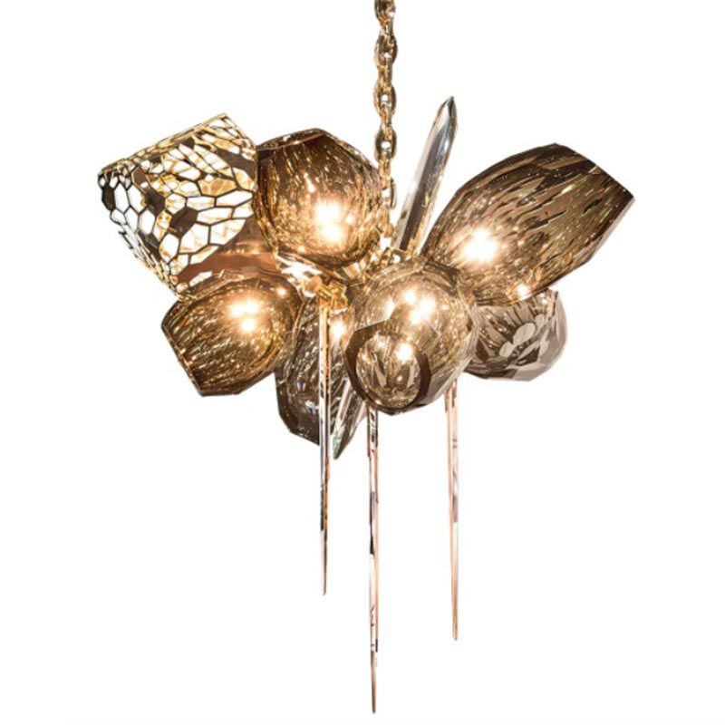 Люстра Britannica Chandelier Oval Barlas Baylar Бронза Янтарный Серый Люстра Britannica Chandelier Oval Barlas Baylar Бронза Янтарный Серый в Тюмени | Loft Concept