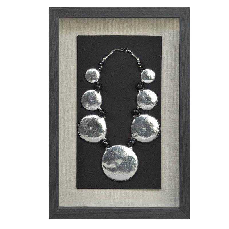 Панно Necklace Wall Accessory III Черный Серебряный Панно Necklace Wall Accessory III Черный Серебряный в Тюмени | Loft Concept