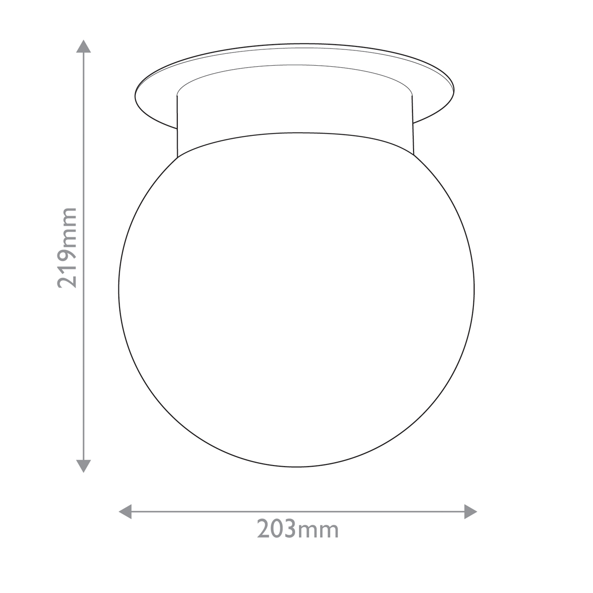 Потолочный светильник с белым матовым шарообразным плафоном Kichler в Тюмени