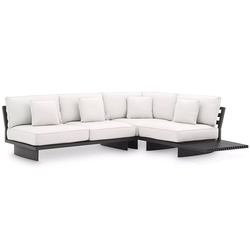 Модульный диван Eichholtz Sofa Royal Palm Белый Черный Черный Белый Модульный диван Eichholtz Sofa Royal Palm Белый Черный Черный Белый в Тюмени | Loft Concept
