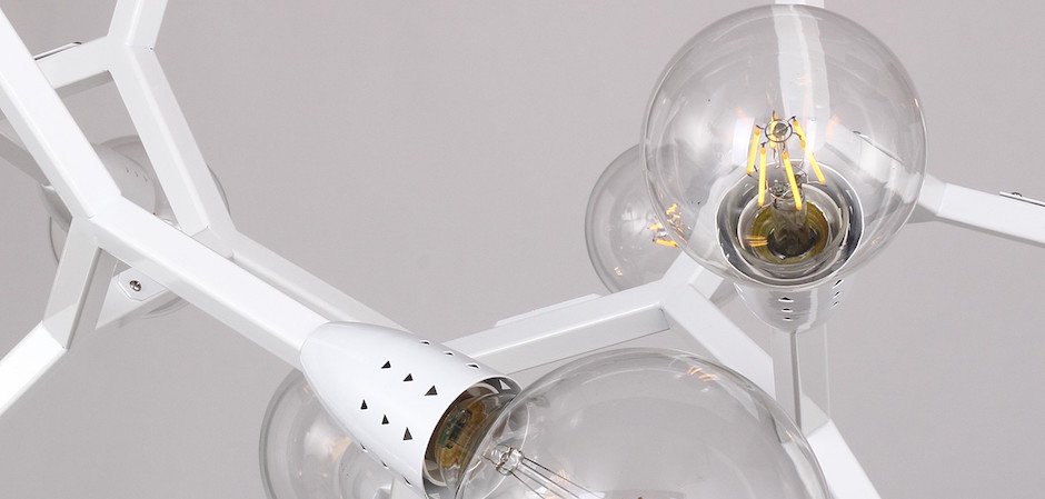 Люстра Polygon Chandelier 6 White Люстра Polygon Chandelier 6 White - Loft-Concept в Тюмени