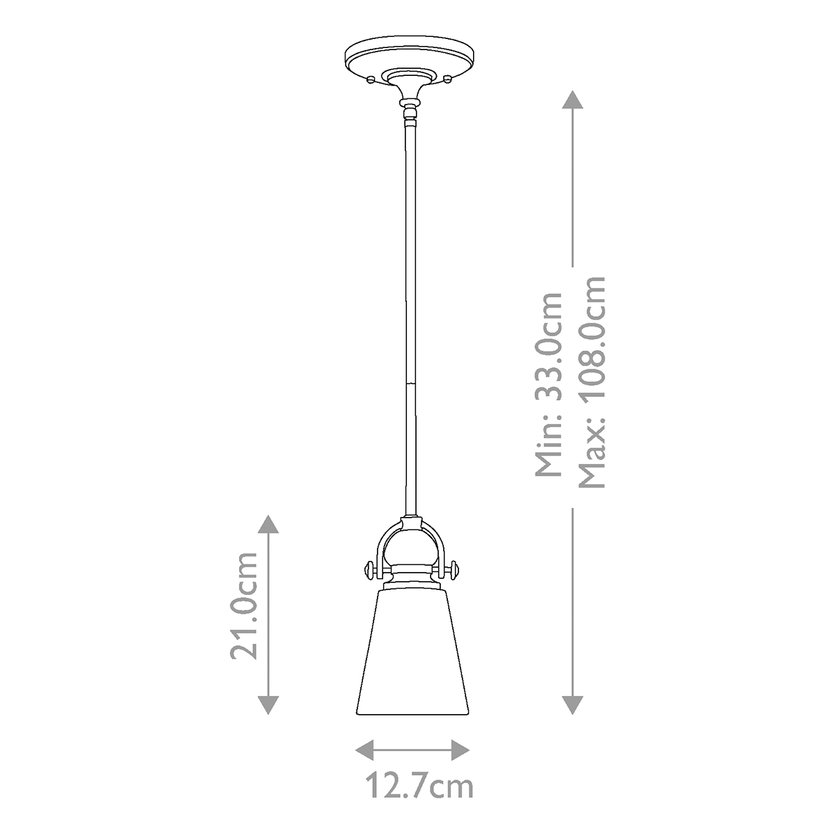 Подвесной светильник бронзового цвета с матовым стеклянным плафоном в форме конуса Hinkley в Тюмени