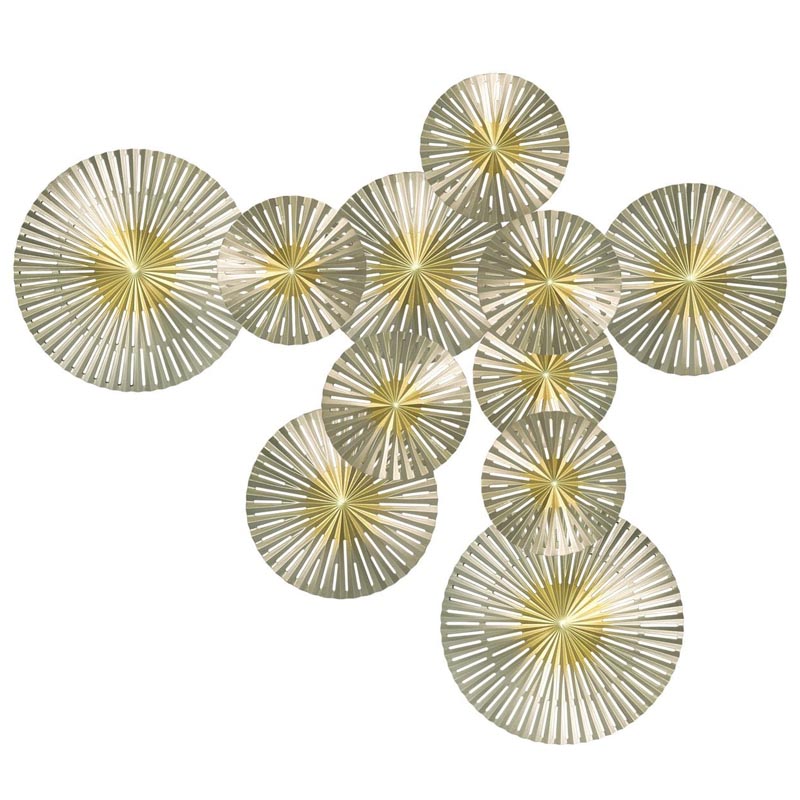 Арт-объект Apollo Gold and Silver Wall Plaque Disc gap 11 Золотой Серебряный Арт-объект Apollo Gold and Silver Wall Plaque Disc gap 11 Золотой Серебряный в Тюмени | Loft Concept