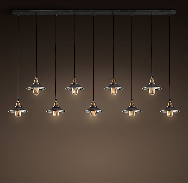Люстра Loft Cone Pendant Reflector 9 Line Черный Люстра Loft Cone Pendant Reflector 9 Line Черный в Тюмени | Loft Concept