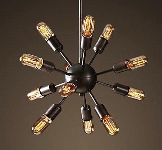 Люстра Loft Industrial Sputnik Chandelier 50 12 Черный Люстра Loft Industrial Sputnik Chandelier 50 12 Черный в Тюмени | Loft Concept