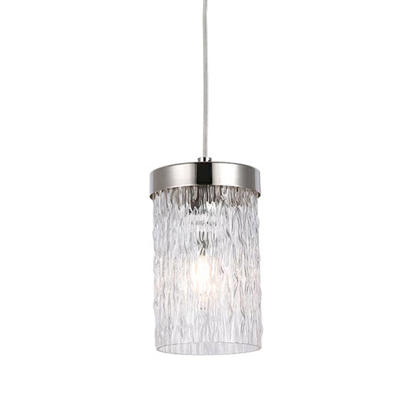 Подвесной светильник Estebe Nickel Glass Hanging Lamp Никель Прозрачный Подвесной светильник Estebe Nickel Glass Hanging Lamp Никель Прозрачный в Тюмени | Loft Concept