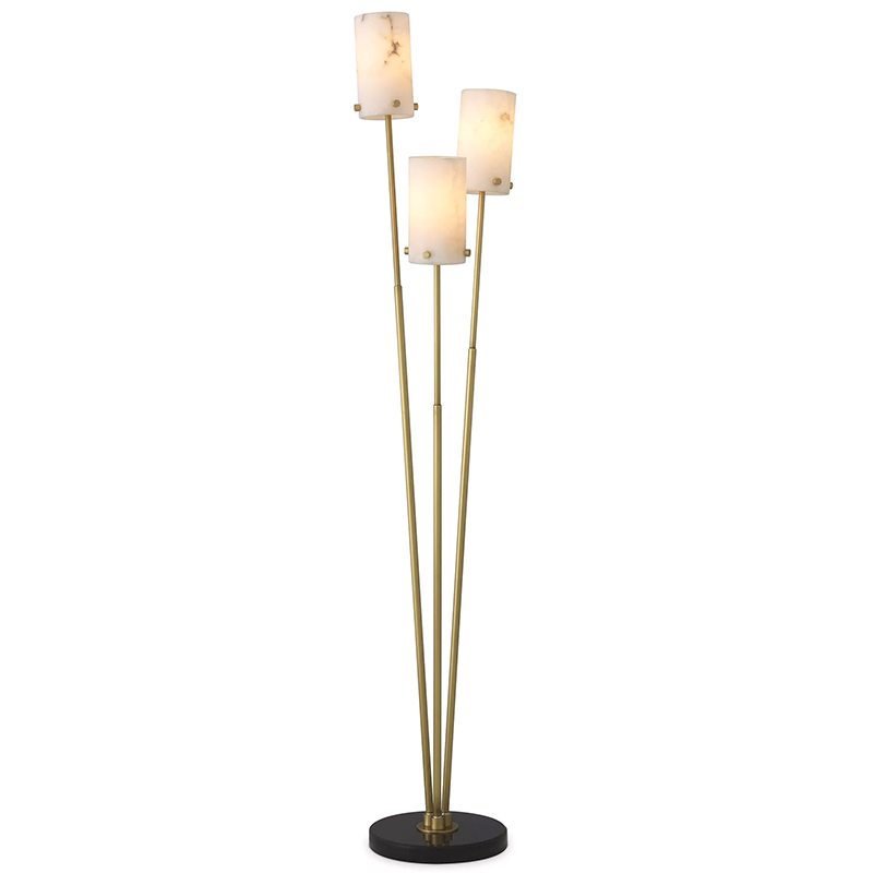 Торшер Eichholtz Floor Lamp Rodolpho Латунь Бежевый Черный Мрамор Nero Торшер Eichholtz Floor Lamp Rodolpho Латунь Бежевый Черный Мрамор Nero в Тюмени | Loft Concept