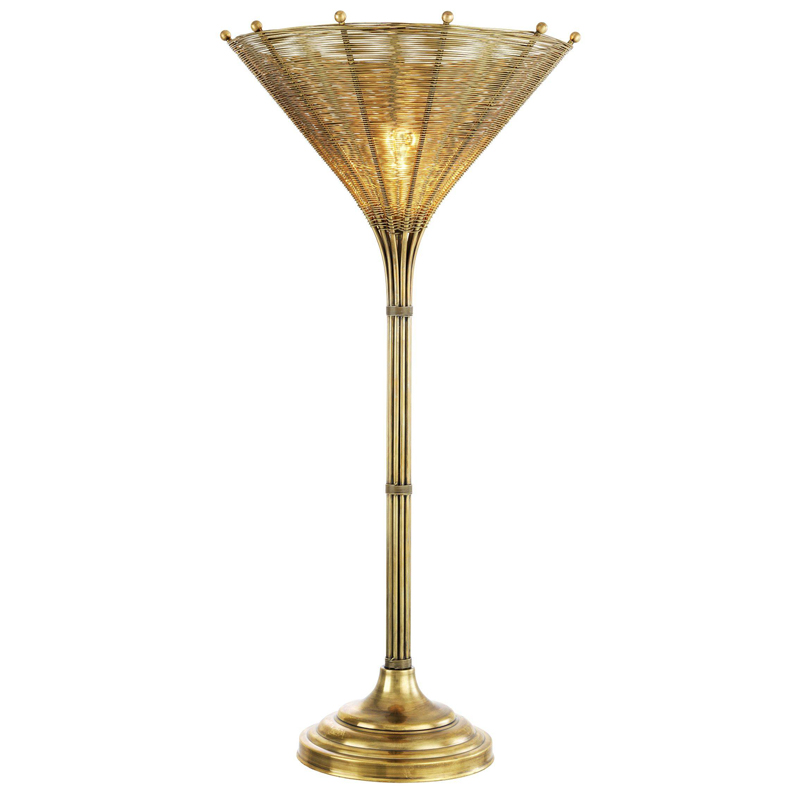 Настольная лампа Eichholtz Table Lamp Kon Tiki Латунь Черный Настольная лампа Eichholtz Table Lamp Kon Tiki Латунь Черный в Тюмени | Loft Concept