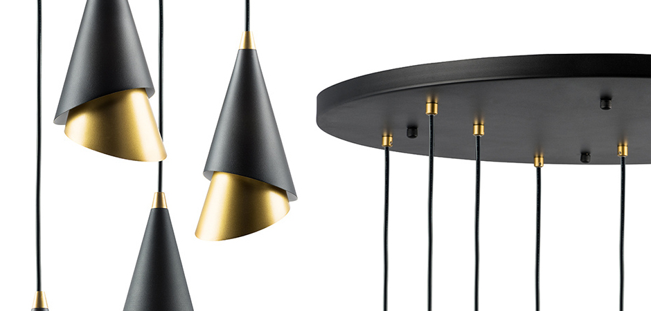 Люстра Lucio Black and Gold 9 - фото №1