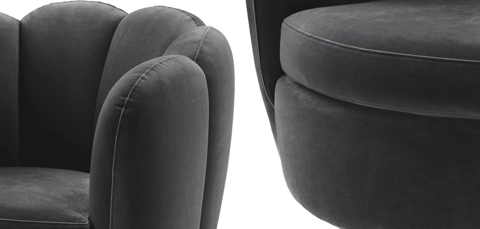 Кресло Eichholtz Swivel Chair Mirage dark grey Кресло Eichholtz Swivel Chair Mirage dark grey - Loft-Concept в Тюмени
