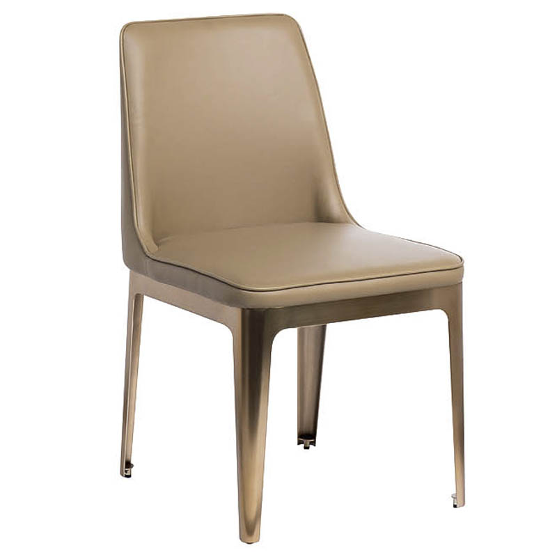 Стул Vohaul Chair beige Бежевый Медь Стул Vohaul Chair beige Бежевый Медь в Тюмени | Loft Concept