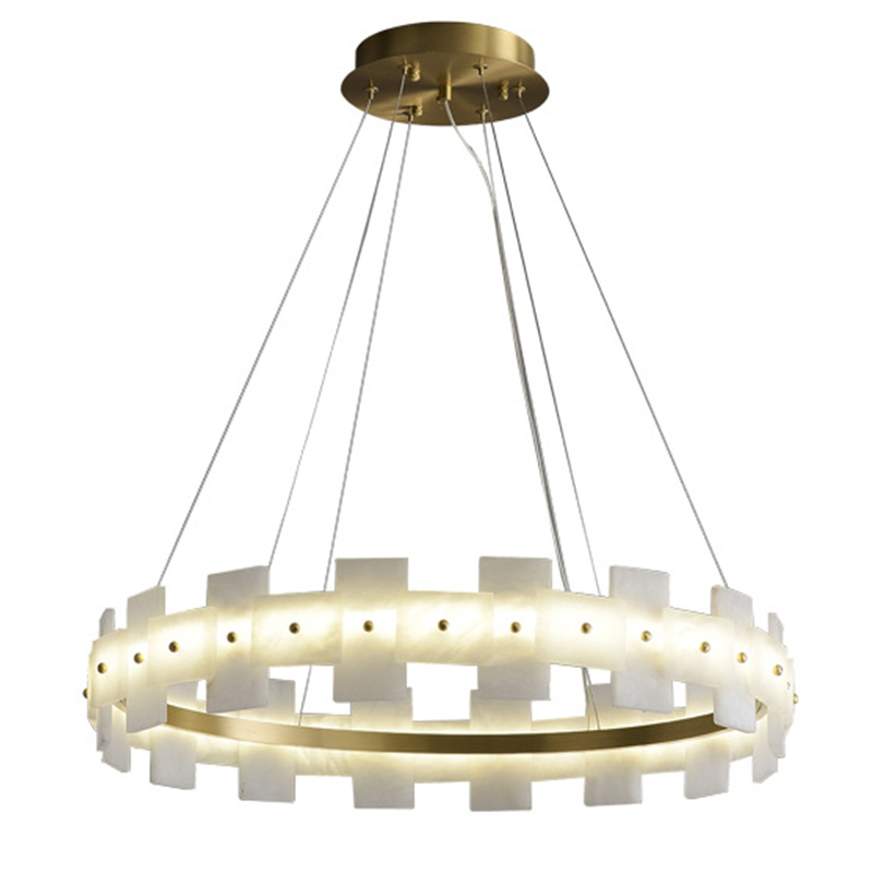 Дизайнерская светодиодная люстра с пластинами из натурального мрамора Marble Plates Chandelier Золотой Белый Мрамор Bianco Дизайнерская светодиодная люстра с пластинами из натурального мрамора Marble Plates Chandelier Золотой Белый Мрамор Bianco в Тюмени | Loft Concept