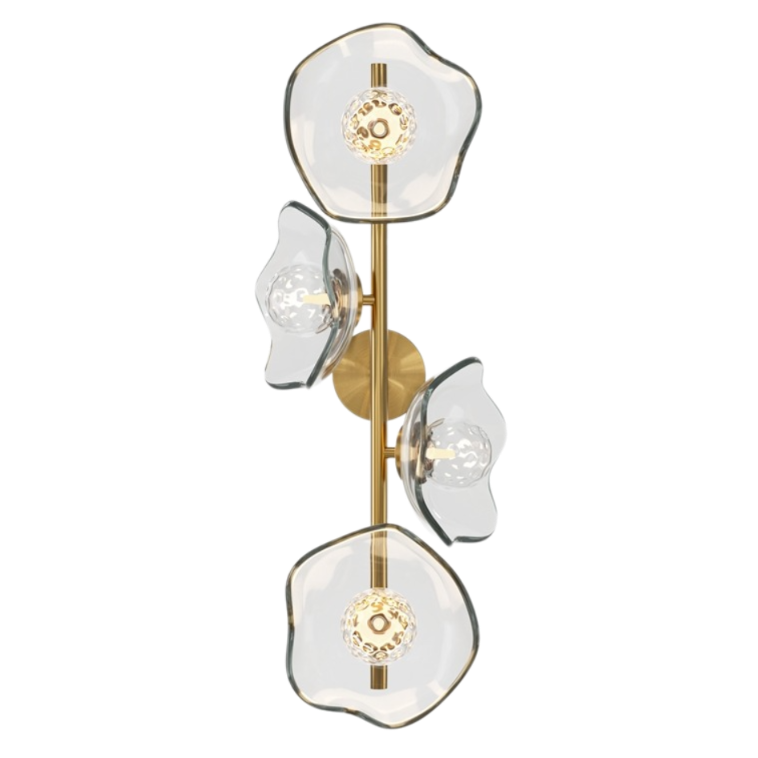 Бра Lots of transparent lotuses Латунь Бра Lots of transparent lotuses Латунь в Тюмени | Loft Concept