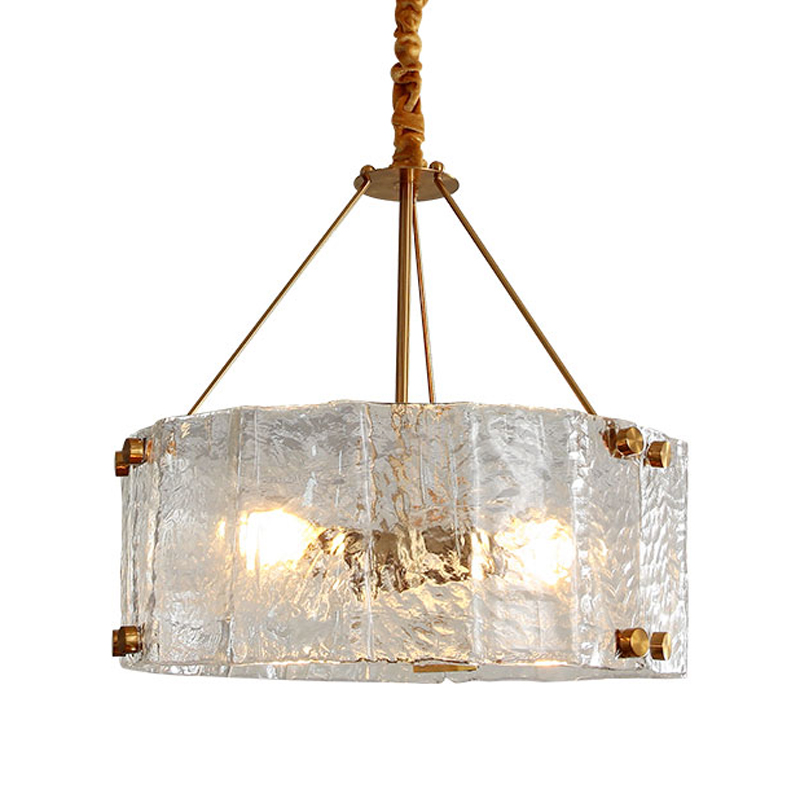 Люстра Portsmouth Glass Chandelier Латунь Прозрачный Люстра Portsmouth Glass Chandelier Латунь Прозрачный в Тюмени | Loft Concept