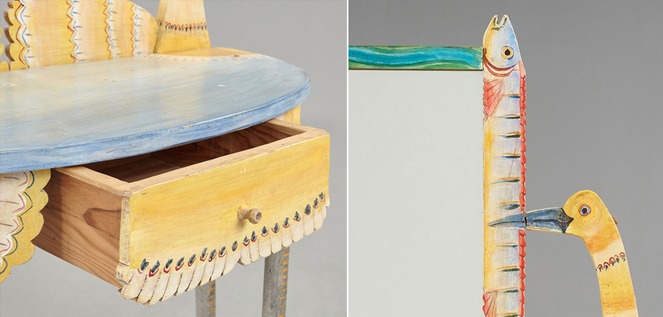 Туалетный Столик Painted Wood Dressing Table - Loft-Concept в Тюмени