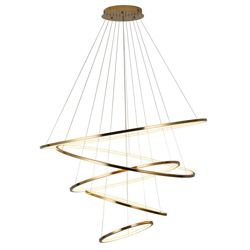 Люстра Ring Horizontal Quintet gold Золотой Люстра Ring Horizontal Quintet gold Золотой в Тюмени | Loft Concept