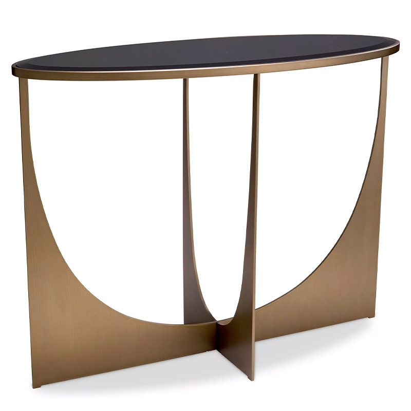 Консоль Eichholtz Console Table Elegance Черный Латунь Консоль Eichholtz Console Table Elegance Черный Латунь в Тюмени | Loft Concept