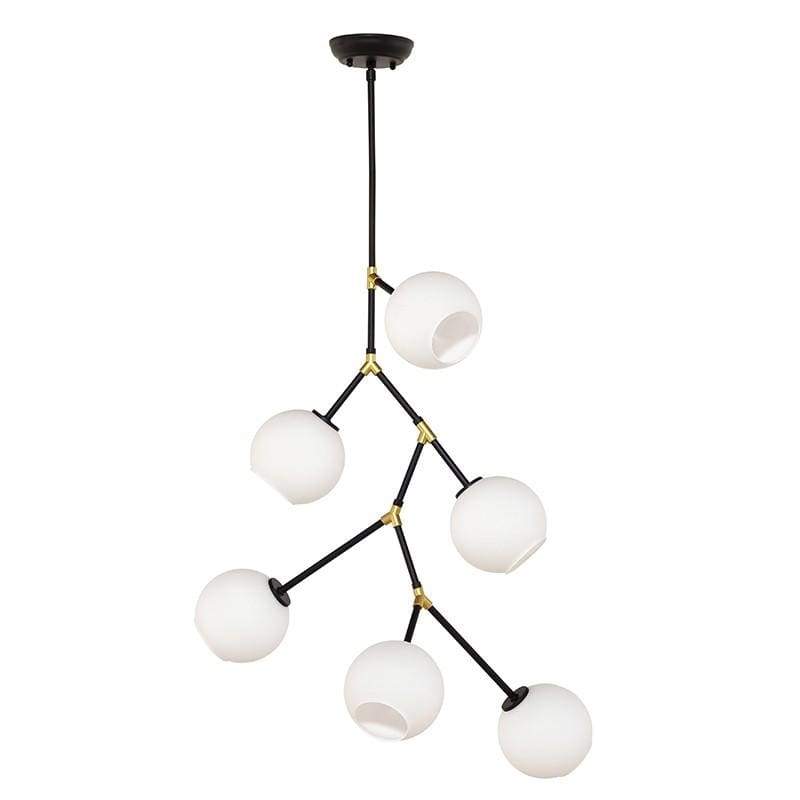 Люстра Branch Atom Черный Белый Люстра Branch Atom Черный Белый в Тюмени | Loft Concept