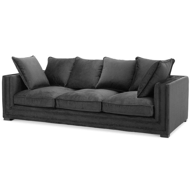 Диван Eichholtz Sofa Menorca black Черный Диван Eichholtz Sofa Menorca black Черный в Тюмени | Loft Concept