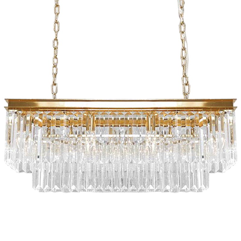 Люстра RH Odeon Chandelier Two Gold 90 Прозрачное Стекло Золотой Люстра RH Odeon Chandelier Two Gold 90 Прозрачное Стекло Золотой в Тюмени | Loft Concept