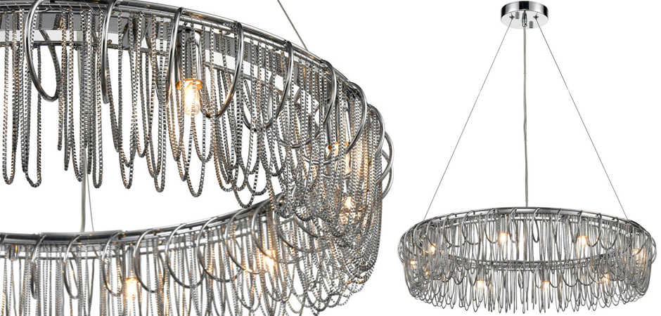 Люстра Spiral & Chains Chrome Circle Люстра Spiral & Chains Chrome Circle - Loft-Concept в Тюмени