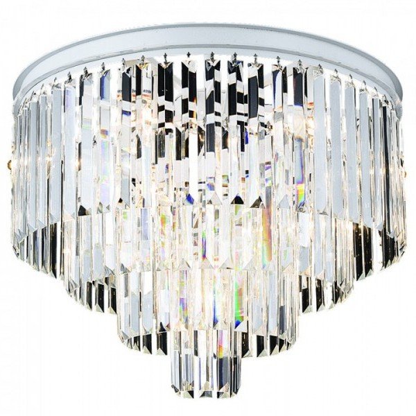 Потолочный светильник RH Odeon Clear Glass ceiling chandelier 4 Square Белый Прозрачное Стекло Потолочный светильник RH Odeon Clear Glass ceiling chandelier 4 Square Белый Прозрачное Стекло в Тюмени | Loft Concept