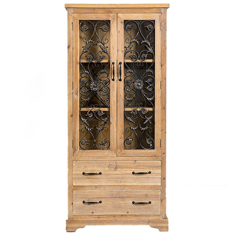 Шкаф Filibert Provence Wood Cabinet Коричневый Черный Прозрачное Стекло Древесина Шкаф Filibert Provence Wood Cabinet Коричневый Черный Прозрачное Стекло Древесина в Тюмени | Loft Concept