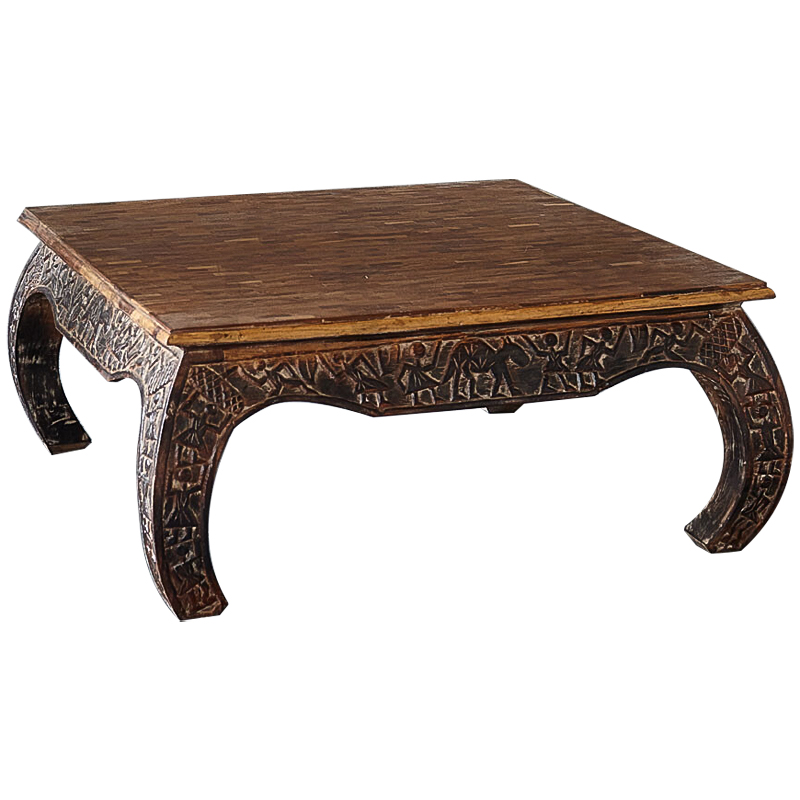 Кофейный стол из массива тропического дерева Aalia Grey mango Coffee Table Коричневый Кофейный стол из массива тропического дерева Aalia Grey mango Coffee Table Коричневый в Тюмени | Loft Concept