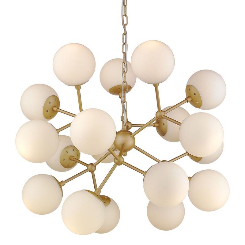 Люстра Berries Chandelier white matt 75 Золотой Белое матовое стекло Люстра Berries Chandelier white matt 75 Золотой Белое матовое стекло в Тюмени | Loft Concept